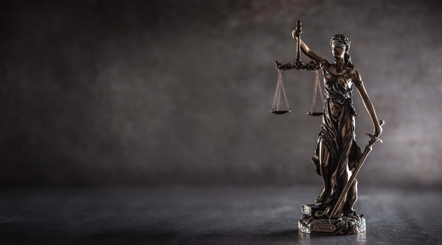 Statue of Justice holding the scales
