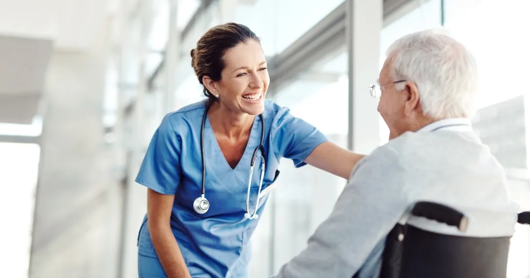 Healthcare professional consulting with patient
Healthcare professional consulting with patient
